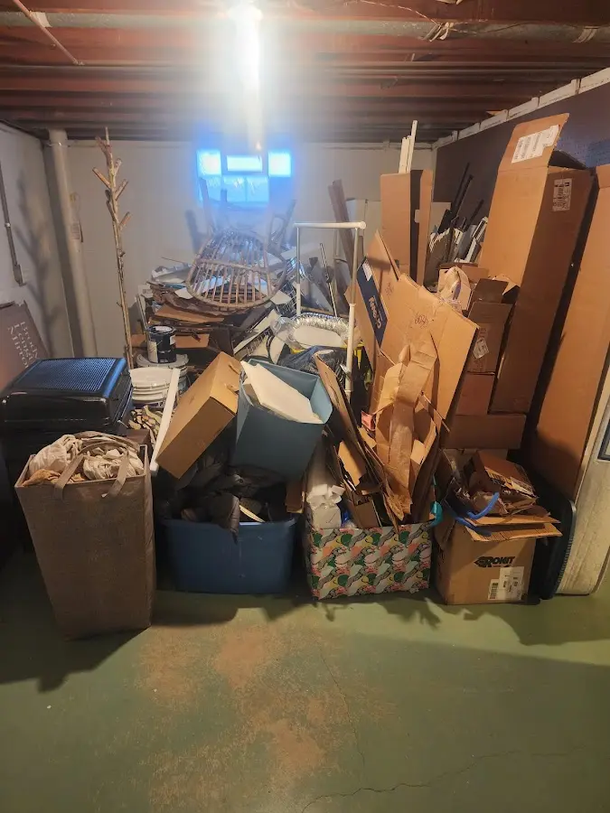 Roll-off dumpster container at job site for Concrete Dumpster Rental in Sierra Madre